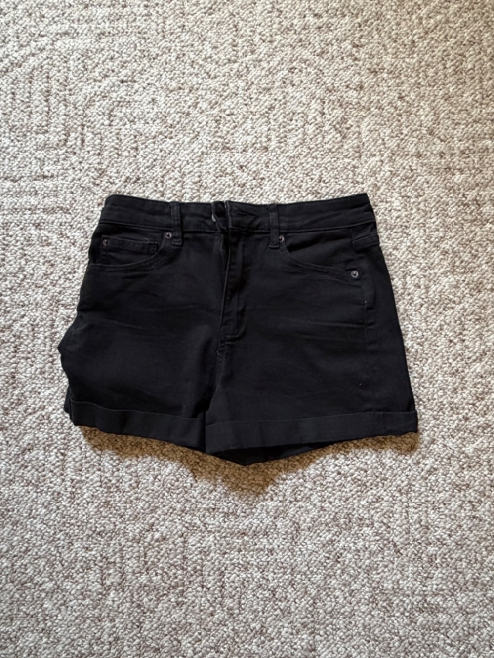 No Boundaries Size 9 Black Denim Shorts